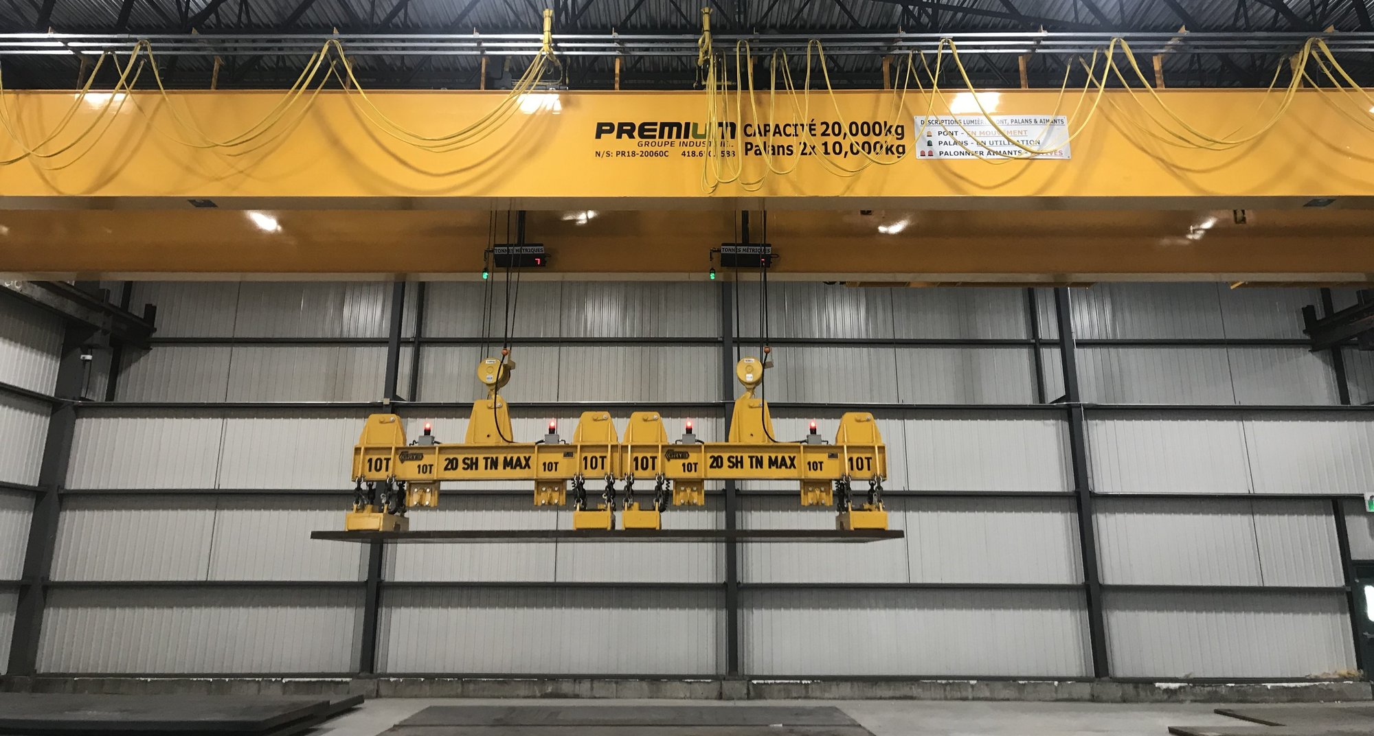 magnetic overhead crane