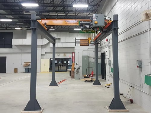 structure autoportante pour pont roulant Comission Scolaire de Jonquière