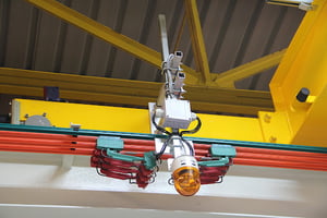 barre de mise à la terre de pont roulant