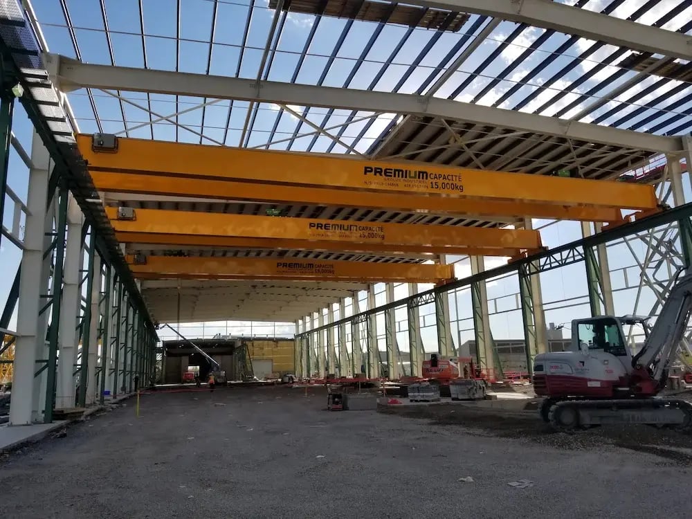 pont roulant déposé