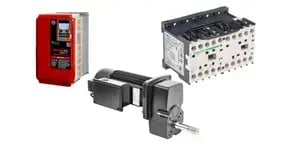 un vfd, un contacteur et un motoréducteur