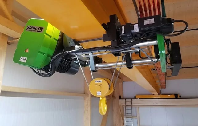 un palan à câble industriel