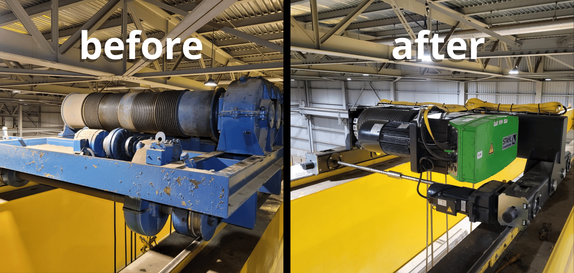 overhead cranes modernization services 