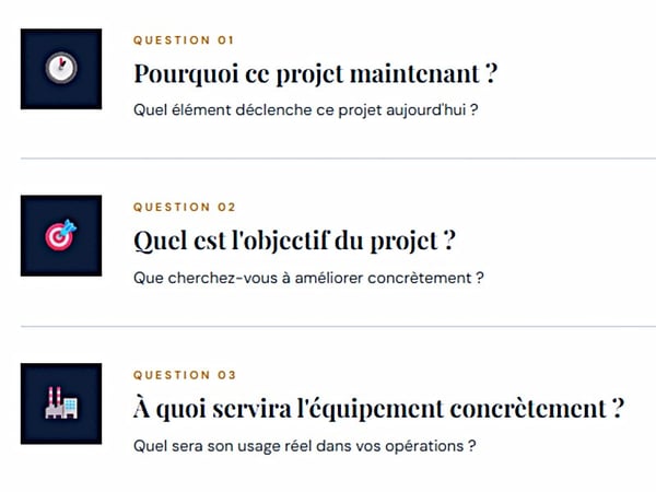 image des 3 questions à se poser avant le début d'un projet de pont roulant
