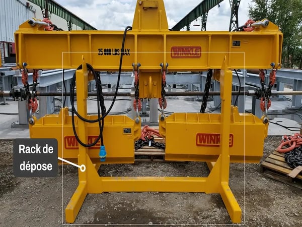 montage d'un rack deposé avec accessoire-aimant