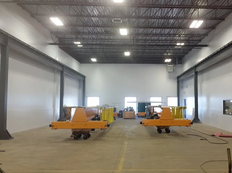 structure autoportante dans une usine