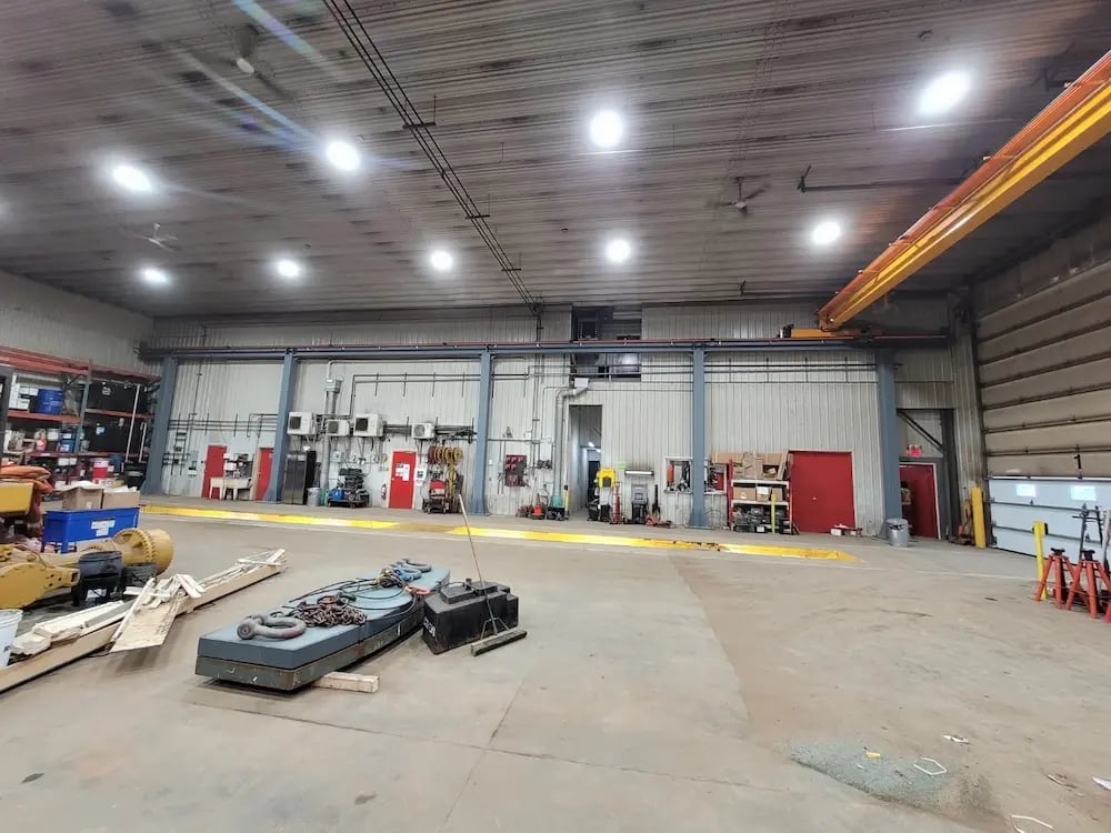 exemple de structure pour pont roulant dans l'usine polaris