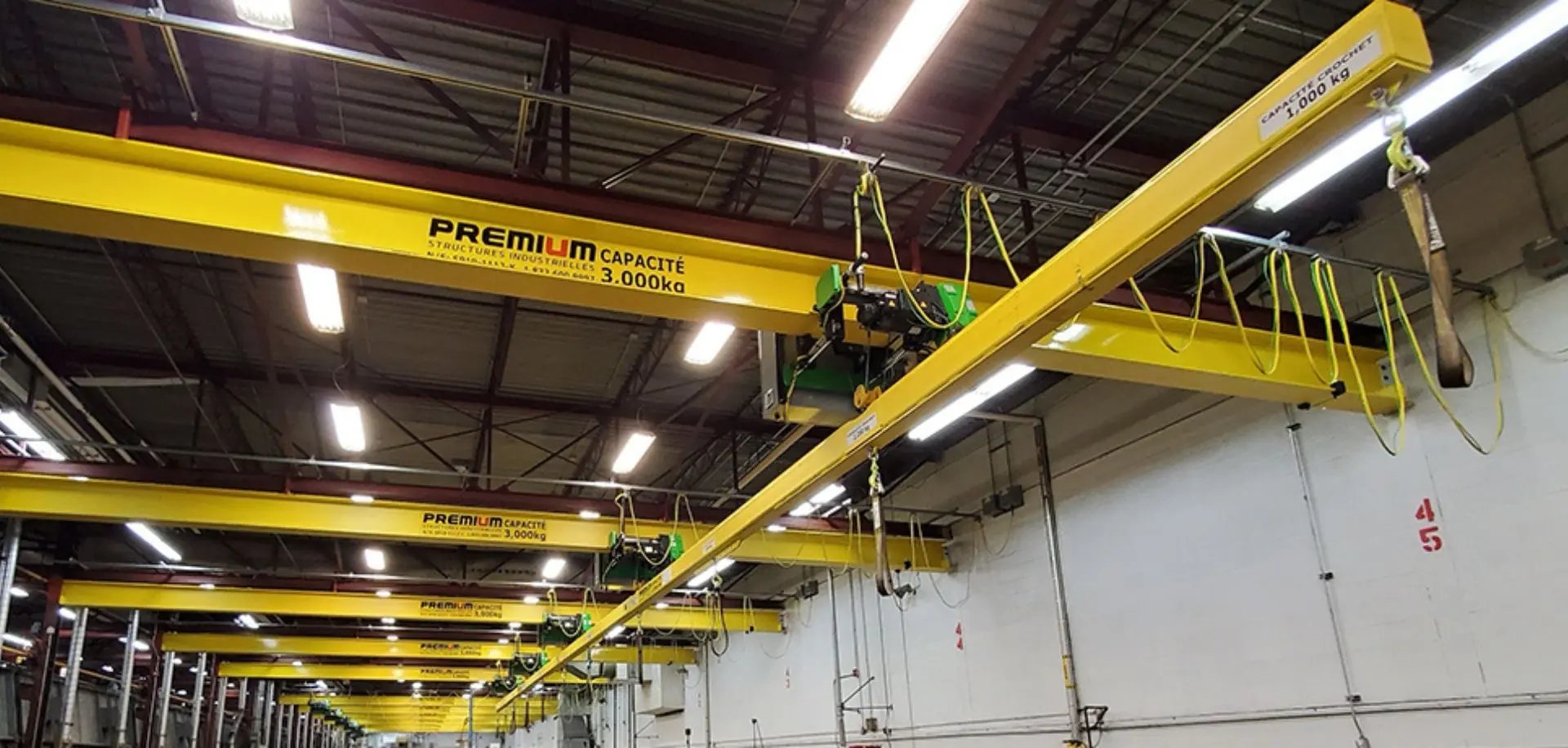 levage en tandem avec plusieurs ponts roulants