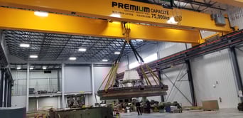 overhead crane operated above its rated capacity